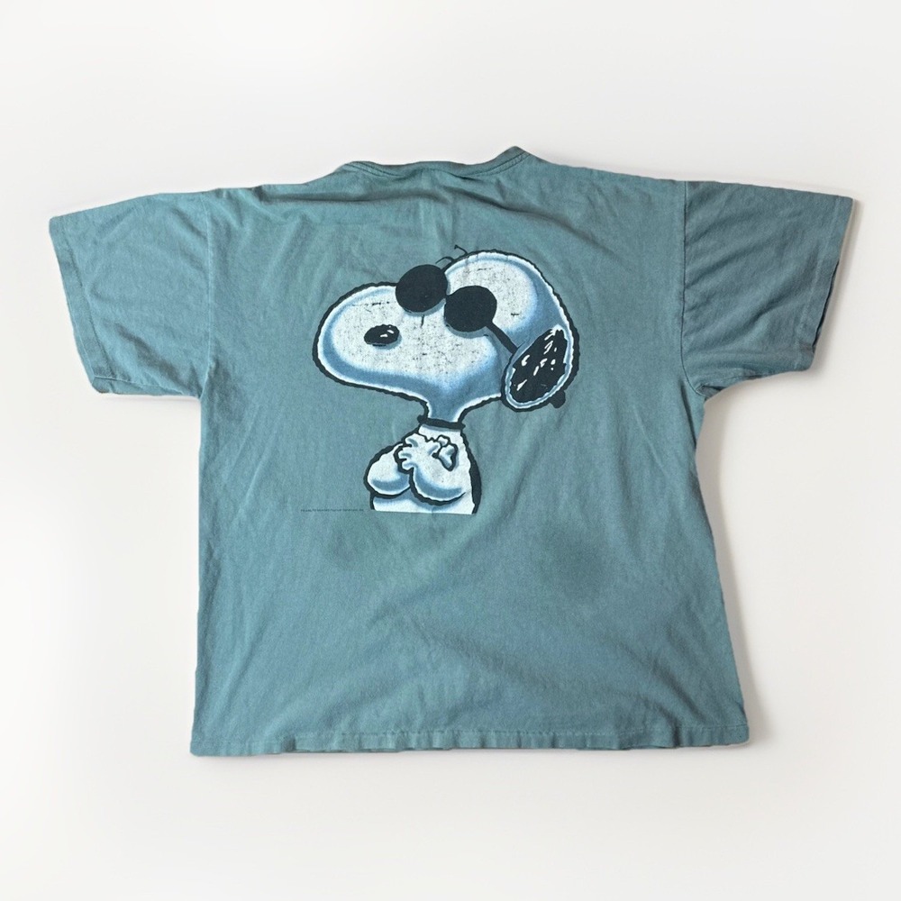 Vintage Snoopy Peanuts Joe Cool Changes Single Stitched T Shirt Size Large